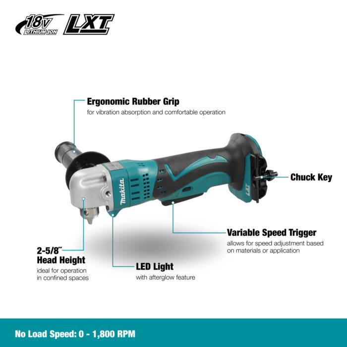 Makita 18V Cordless Angle Drill - Image 3